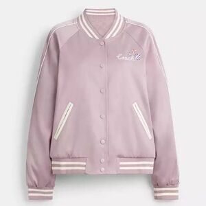 Coach Women's Light Purple Varsity Jacket Reversible